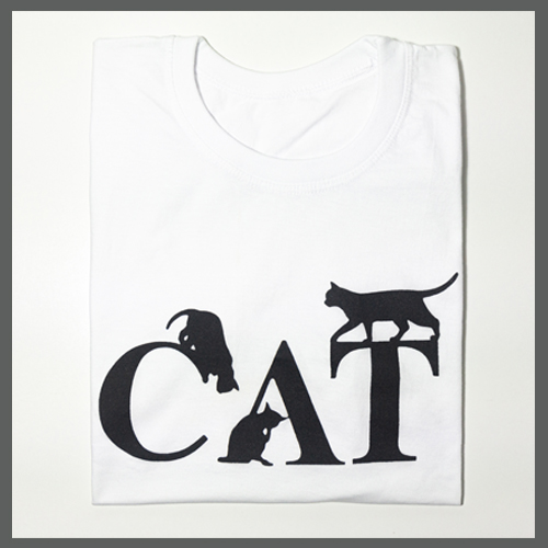 Cat &amp; Black 티셔츠 (L/M/S)